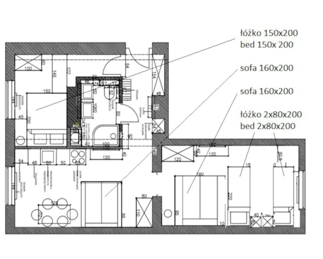 Family Luxury Comfort Old Town Apartament, 1-8, 2 Sypialnie I Salon, Parking W Cenie 格但斯克 外观 照片