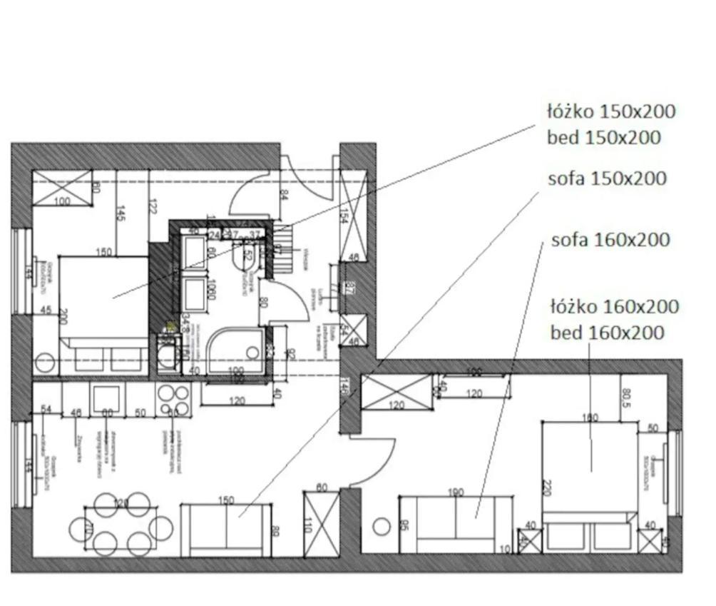 Family Luxury Comfort Old Town Apartament, 1-8, 2 Sypialnie I Salon, Parking W Cenie 格但斯克 外观 照片