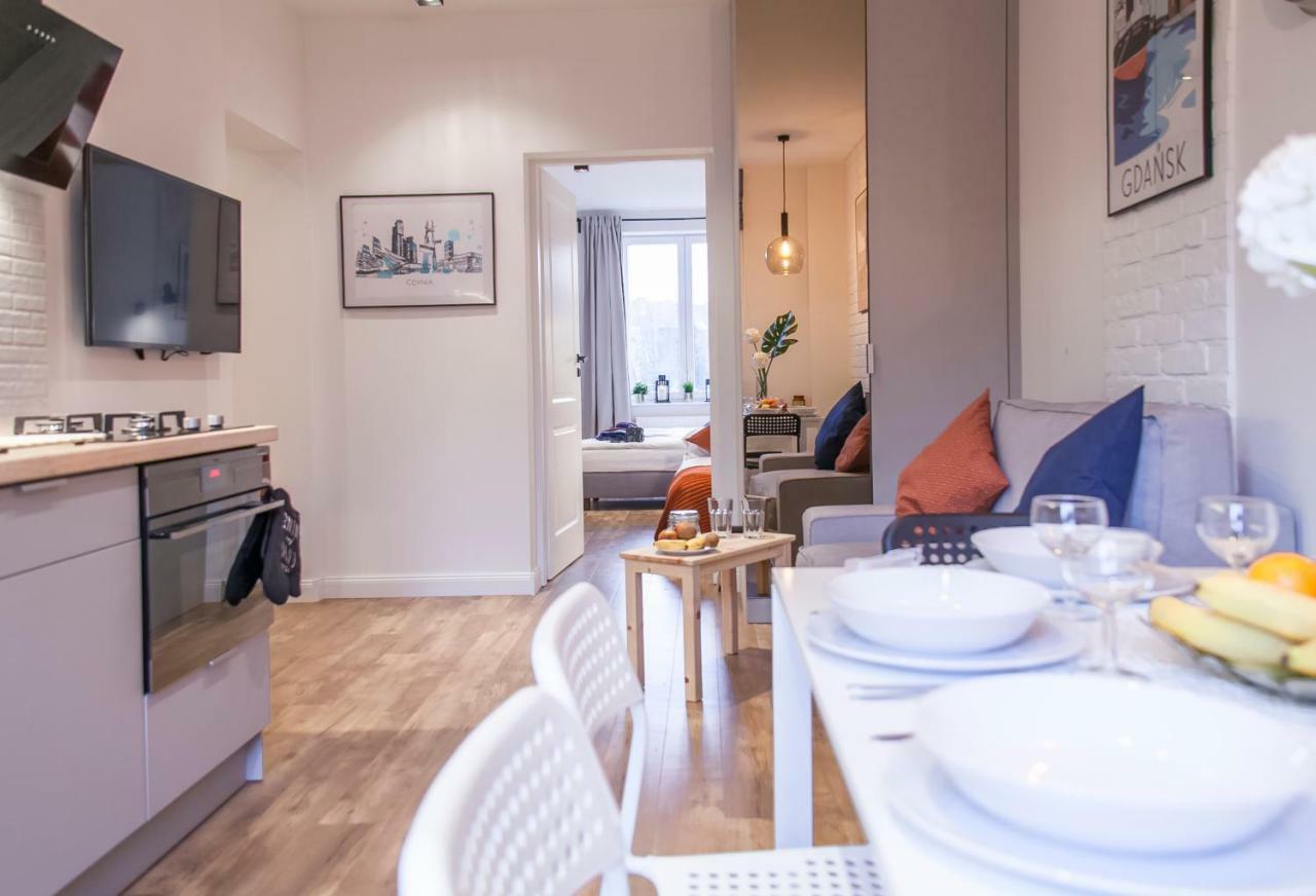 Family Luxury Comfort Old Town Apartament, 1-8, 2 Sypialnie I Salon, Parking W Cenie 格但斯克 外观 照片
